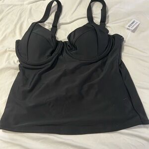 NWT Size L Black Old Navy Bra Top Swim Top